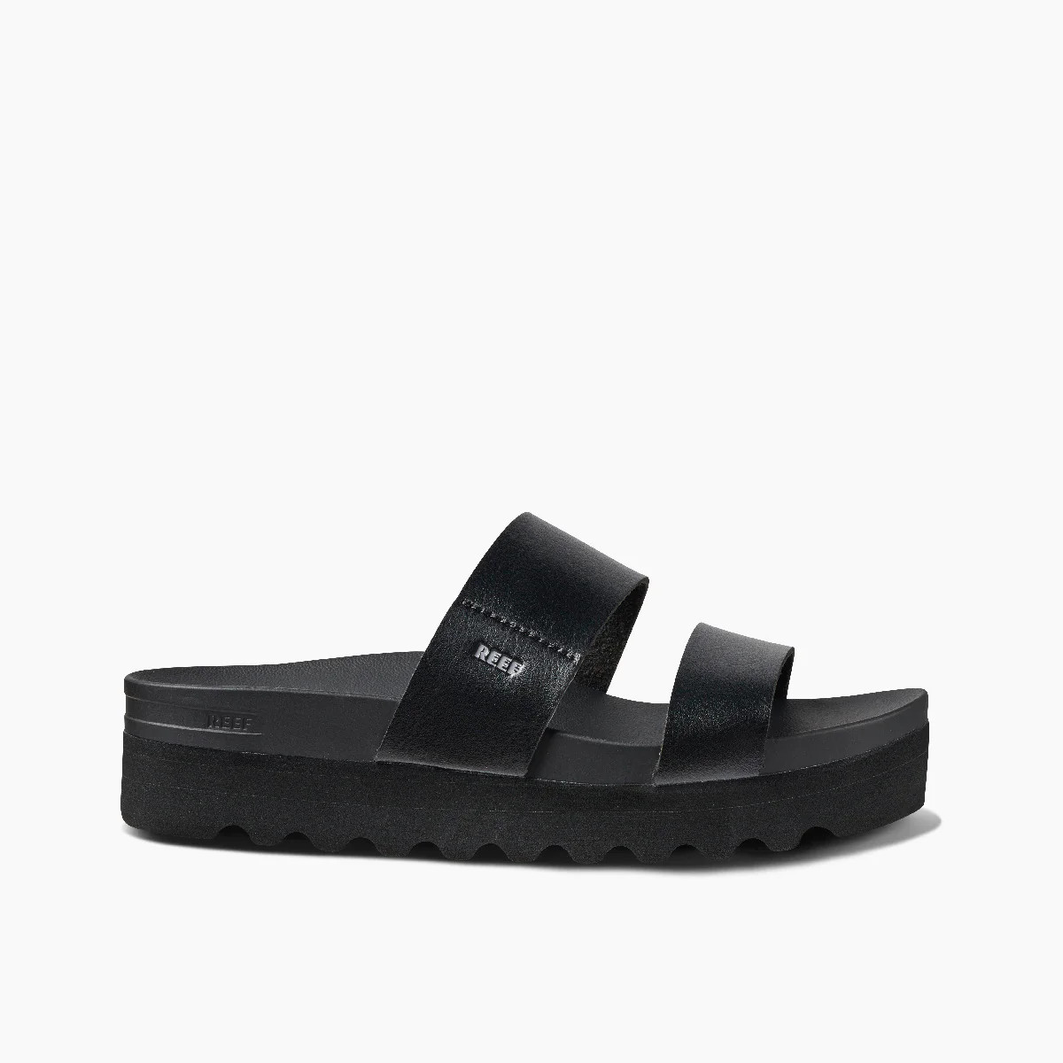 Women's Cushion Vista Hi Slides in Black Braid | REEF® | REEF