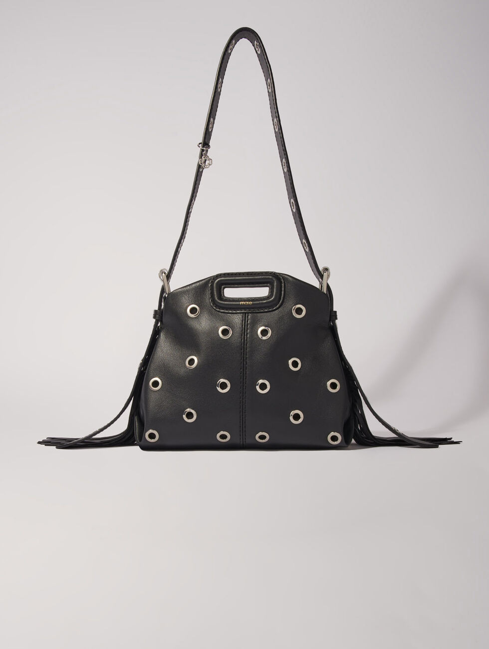 Miss M Mini eyelet leather bag | Maje US | Maje US