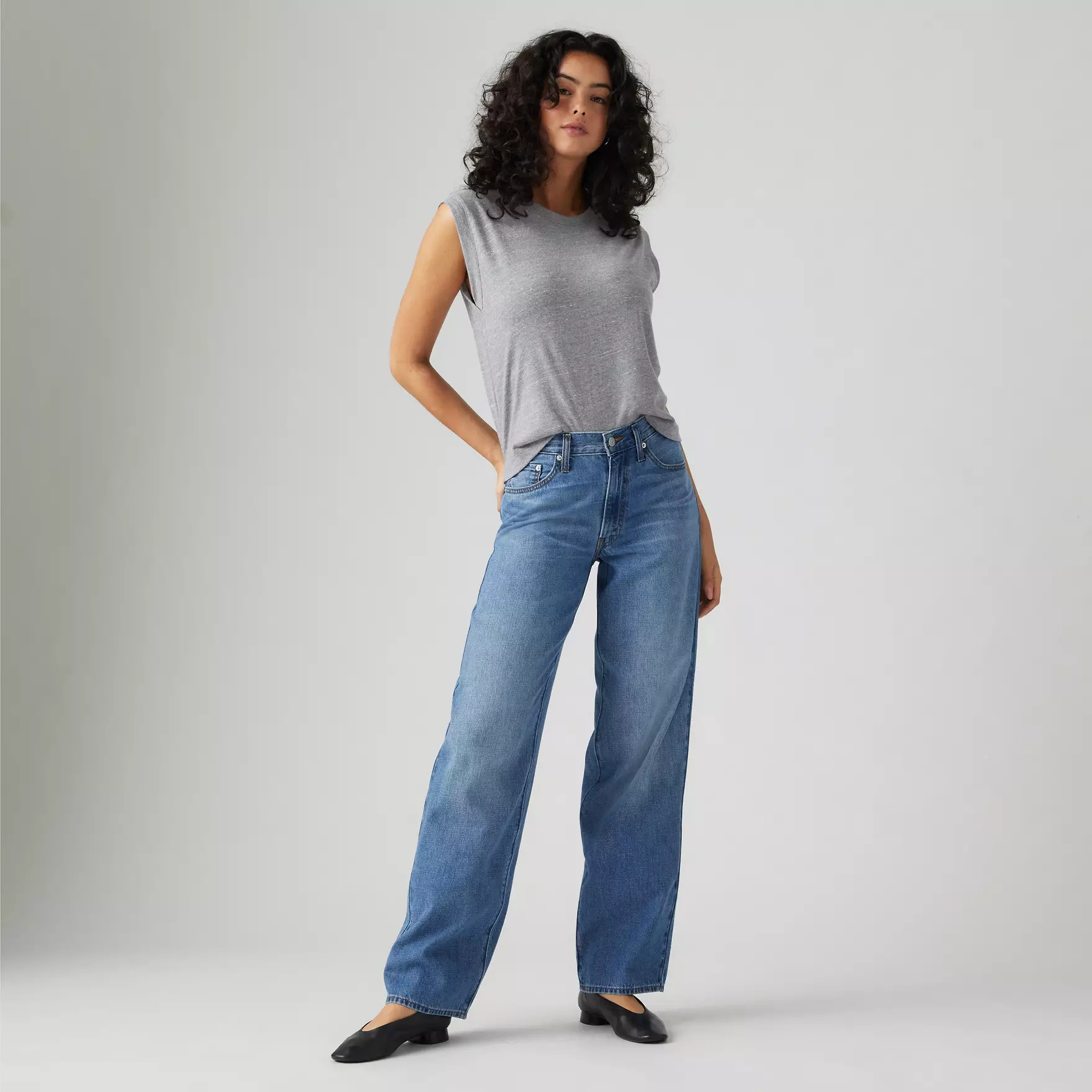Baggy Dad Linen+ Denim Jeans | Levi's UK