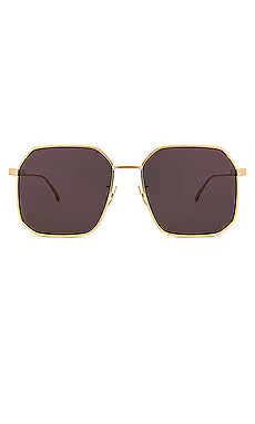 Bottega Veneta Light Ribbon Oversized Geometric Square in Shiny Gold & Grey from Revolve.com | Revolve Clothing (Global)
