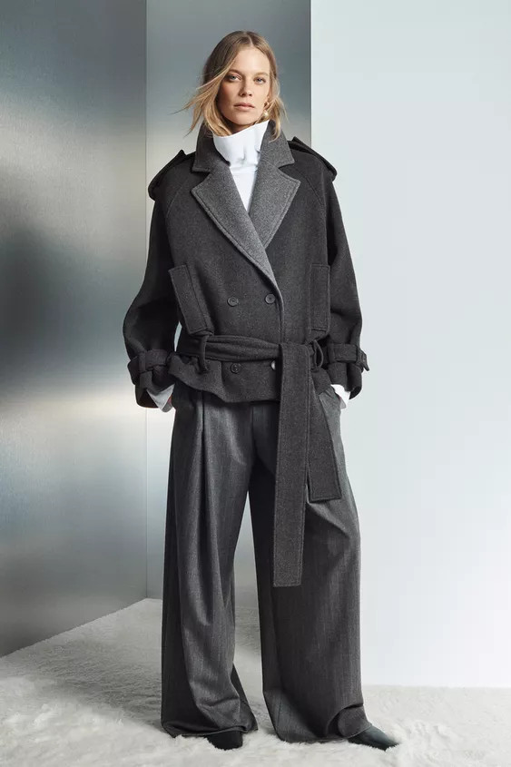 ZW COLLECTION LIMITED EDITION BELTED SHORT COAT | Zara US