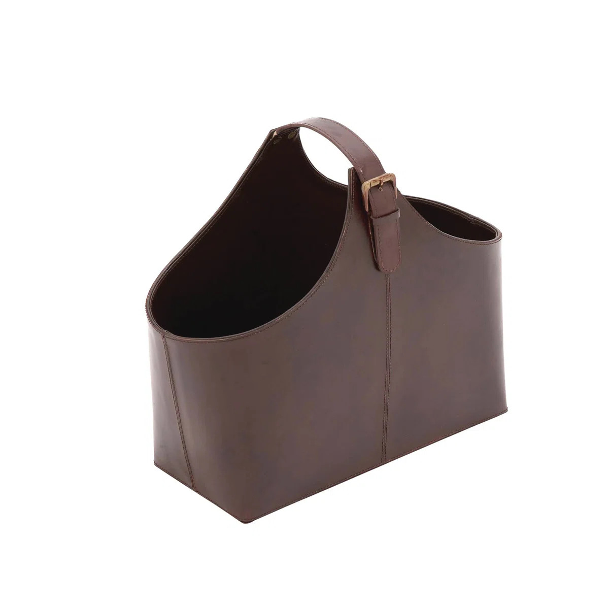 Alline Leather Free Standing Magazine Rack | Wayfair North America