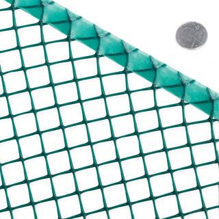 Fencer Wire 2 ft. x 25 ft. and 3/4 in. Dia Mesh Green Diamond Plastic Poultry Netting PGN-G2X25MF... | The Home Depot