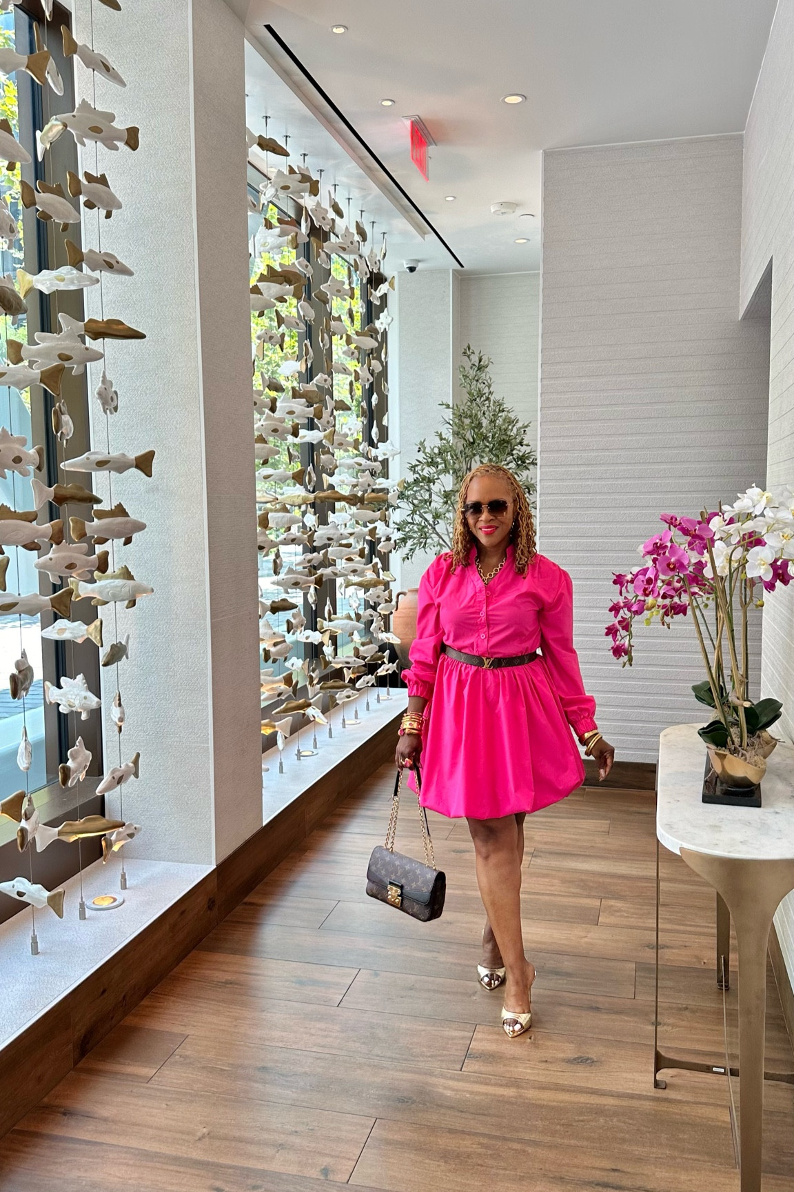 Bubble Hem Dress
Gold metallic mules 
Julie Vos Jewelry 

#LTKStyleTip #LTKShoeCrush #LTKParties