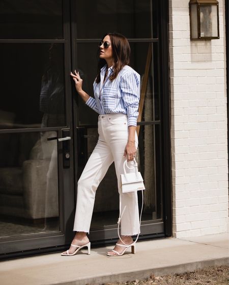 Minimal outfit idea

Striped blouse
White jean (cream)
Amazon sandals
White bag
Spring outfit 

#LTKshoecrush #LTKstyletip #LTKFind