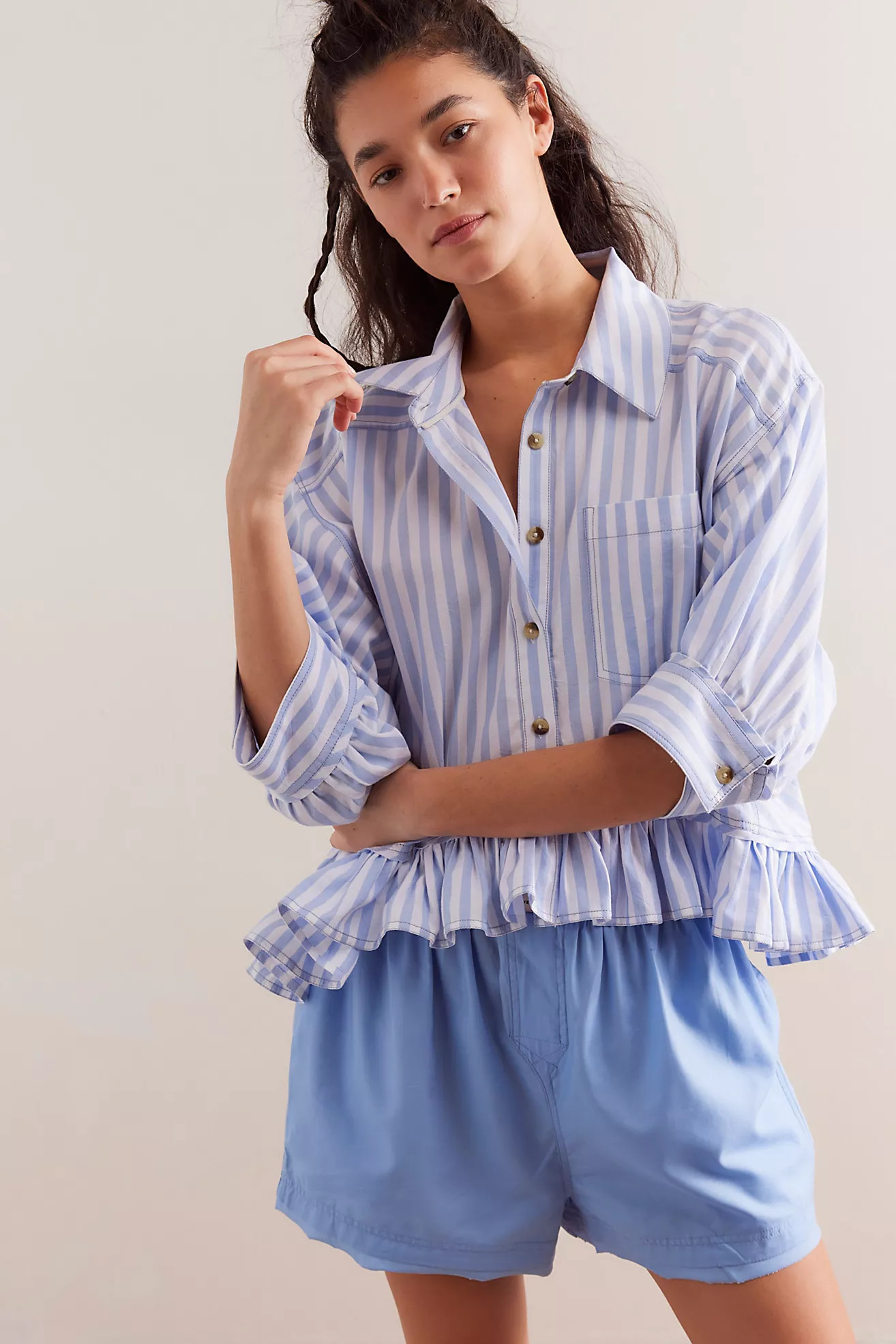 We The Free Bailey Stripe Shirt | Free People (Global - UK&FR Excluded)