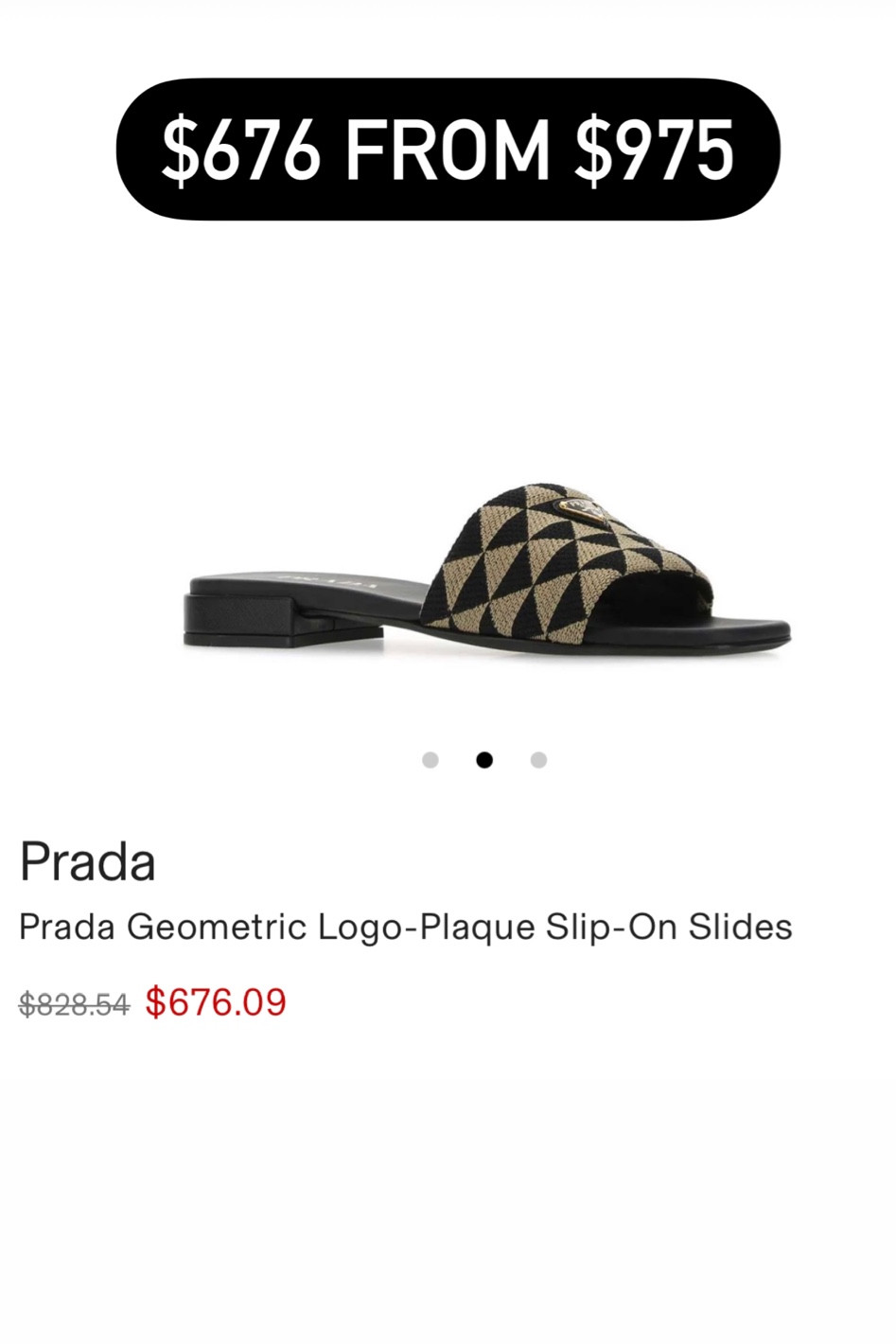 Prada logo plaque online slides