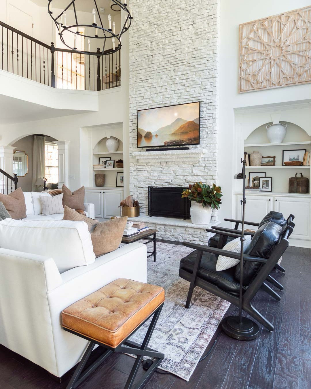 Loving her as she is, but plotting her spring glow up. Still all about the cozy neutrals — especially brown — with some color layered in but I’m scheming a living room decor update soon! Ps: don’t keep on this rug! Under $300 for the softest, biggest value ever! 

Living room decor sofa side chair leather chair leather ottoman 

#LTKHome #LTKSaleAlert #LTKSeasonal