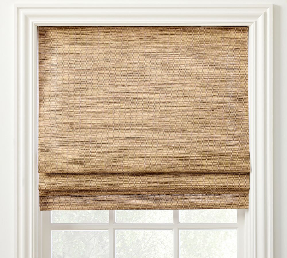 Custom Sutton Natural Roman Shade | Pottery Barn (US)