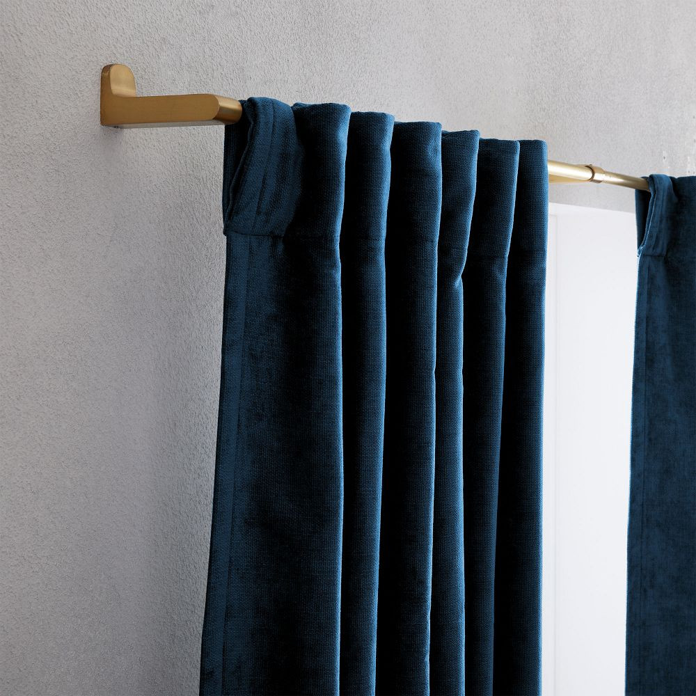 Worn Velvet Curtain | West Elm (US)
