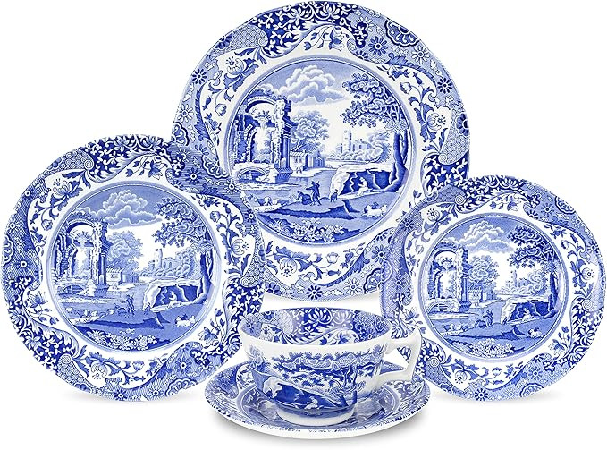 Spode Blue Italian 5-Piece Place Setting | Amazon (US)