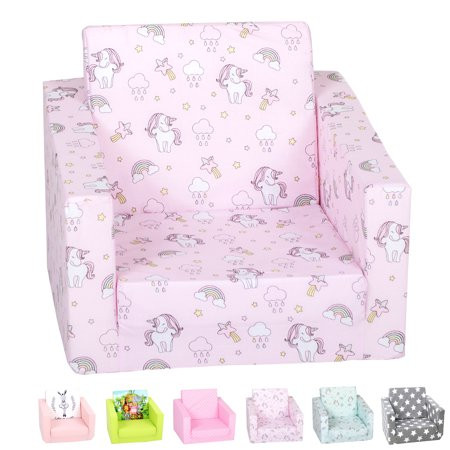 DELSIT Toddler Chair & Kids Sofa - European Made Children s 2 in 1 Flip Open Foam Single Sofa Toddle | Walmart (US)