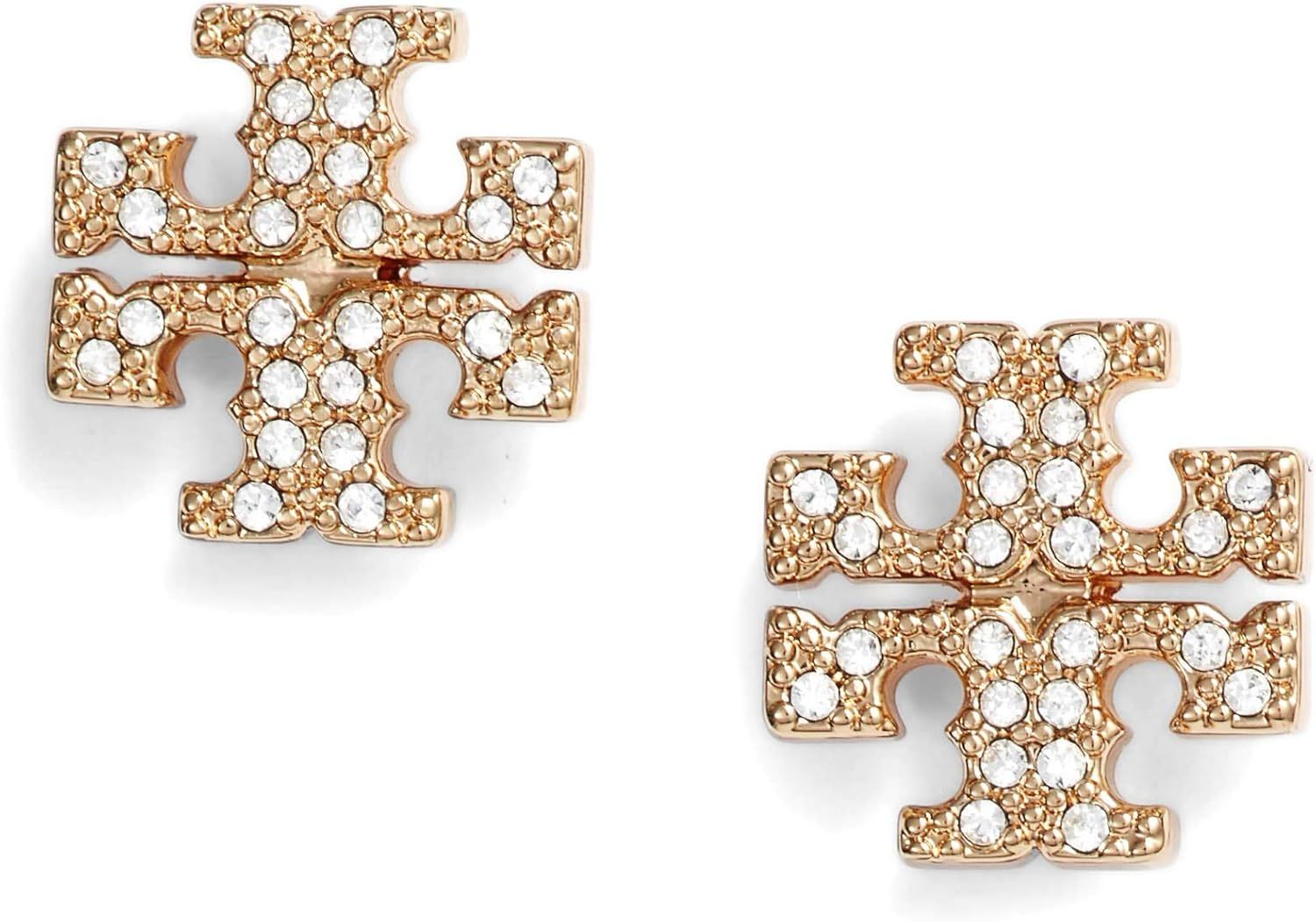 Tory Burch Women's Kira Pave Stud Earrings | Amazon (US)