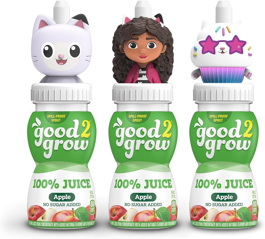 good2grow Apple Juice - 100% Juice Drinks for Kids, Fruit Juice No Sugar Added, 6 Fl Oz Juice Bot... | Amazon (US)