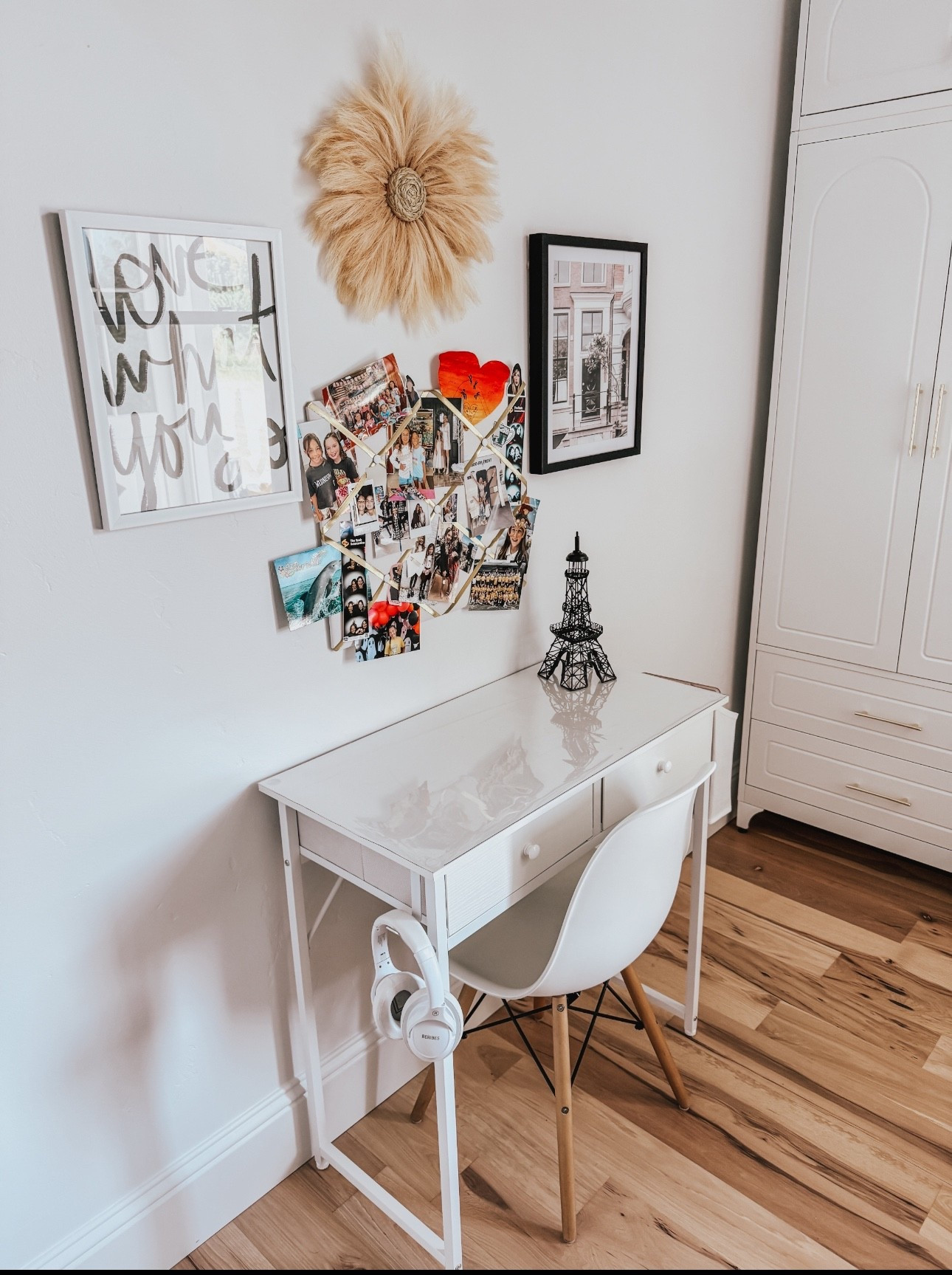 Affordable desk that is perfect for smaller spaces. I love the cabinets with all the organization 

#LTKHome