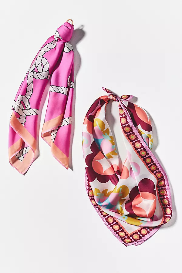 Patterned Hair Scarves, Set of 2 | Anthropologie (US)