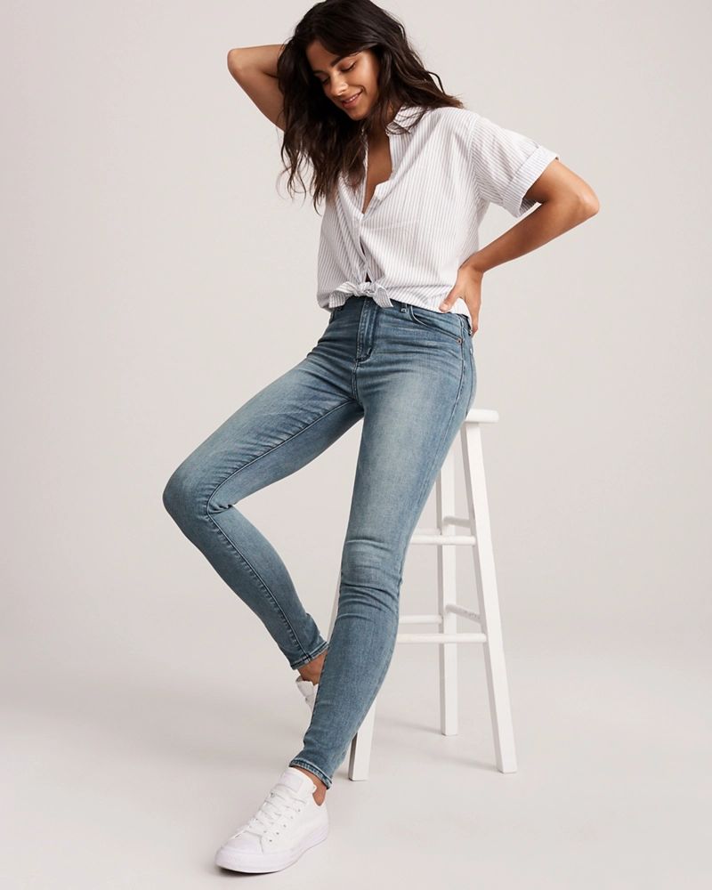 High Rise Super Skinny Jeans | Abercrombie & Fitch US & UK