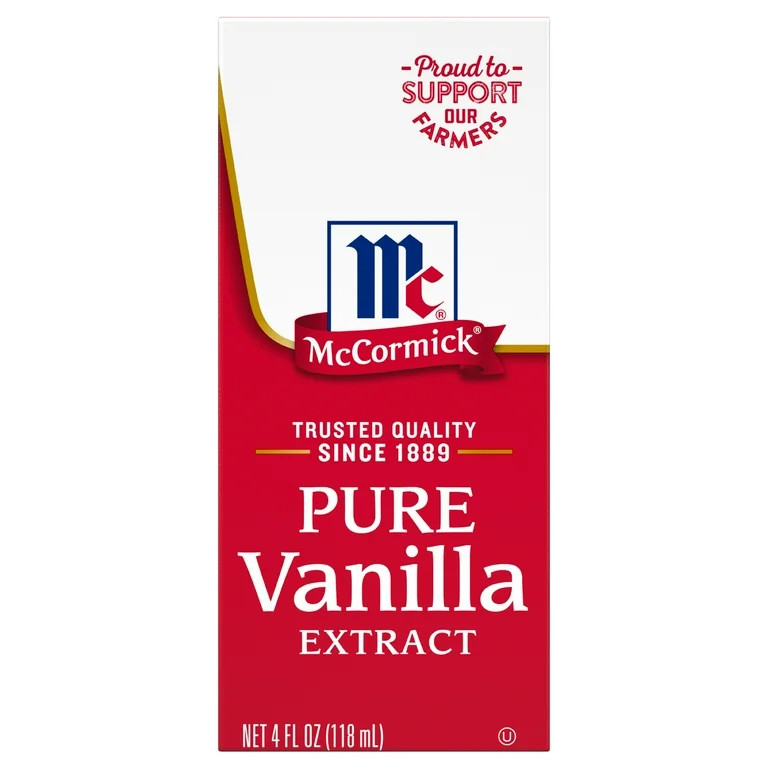 McCormick Non-GMO All Natural Pure Vanilla Extract, 4.0 fl oz Box | Walmart (US)