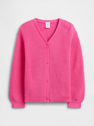 babyGap Shaker-Stitch V-Neck Cardigan | Gap Factory