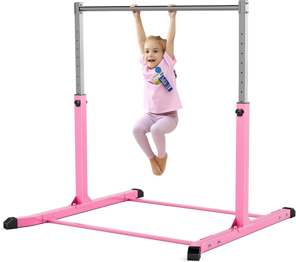 Mosebears Gymnastics Bar,Home Gymnastics Equipment for Kids Ages 3-15,Steady Steel Construction, ... | Amazon (US)