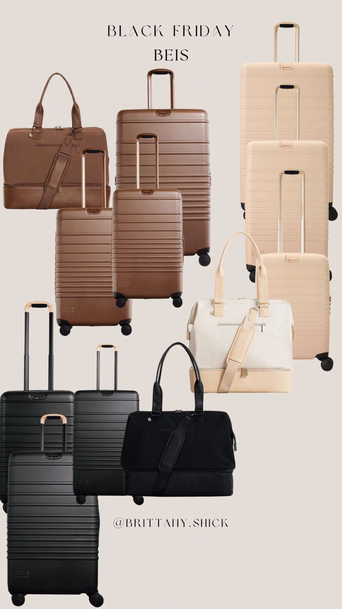 Black Friday Cyber Monday Sale Beis 30% Off Luggage Carry On Medium Large Weekender Travel Gift Guide For her 

#LTKFindsUnder100 #LTKCyberWeek #LTKGiftGuide