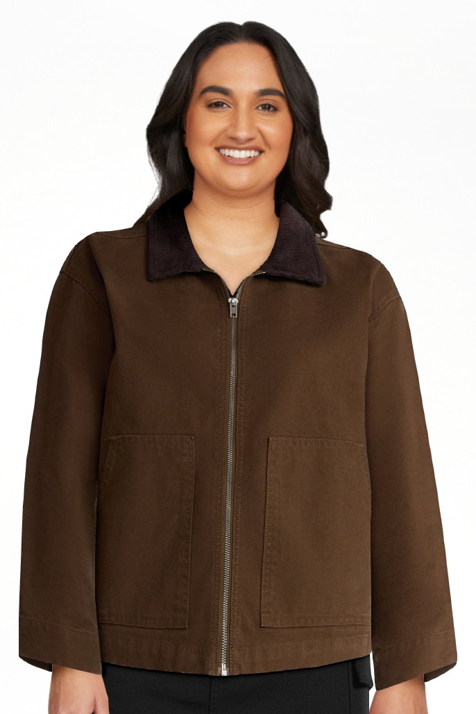 Madden NYC Women's Cotton Canvas Utility Jacket, Sizes XXS-XXL | Walmart (US)