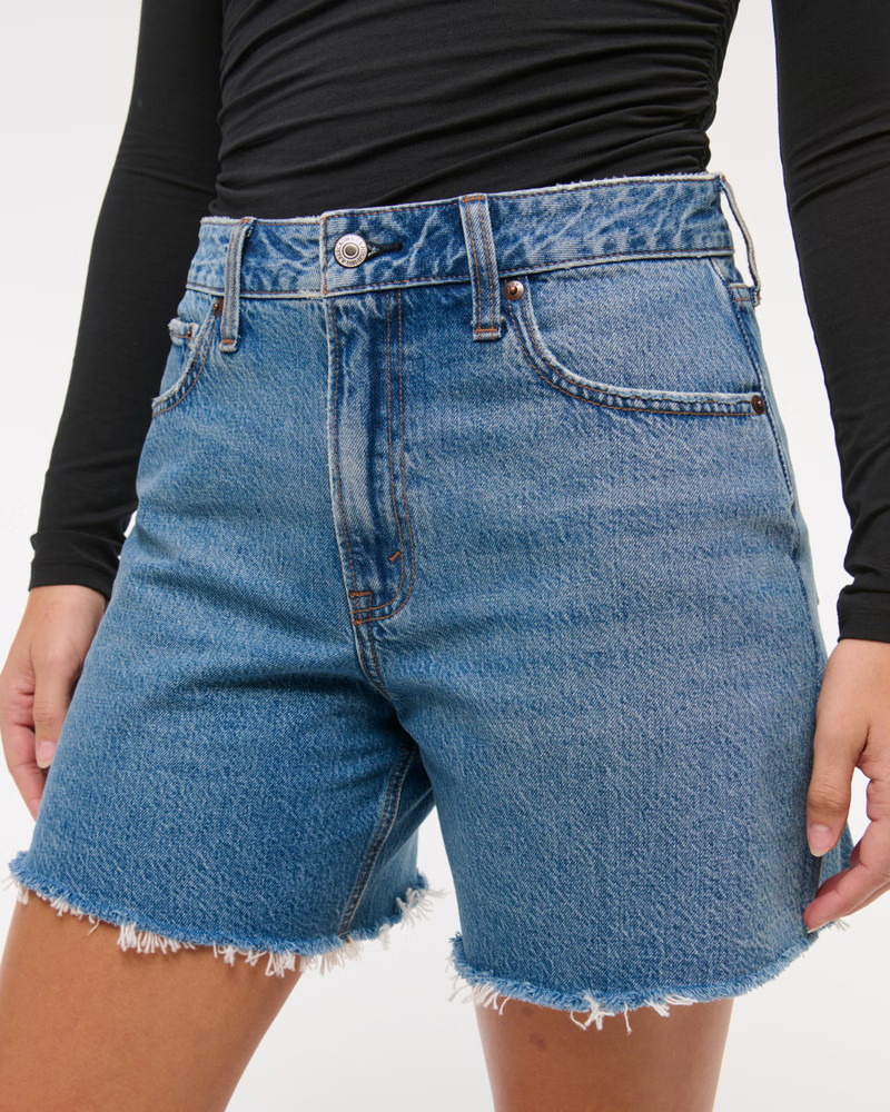 Curve Love High Rise Loose Short | Abercrombie & Fitch (US)