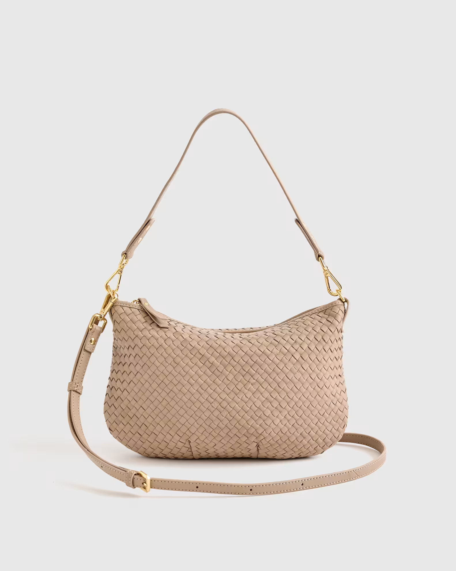 Italian Handwoven Leather Mini Shoulder Bag | Quince