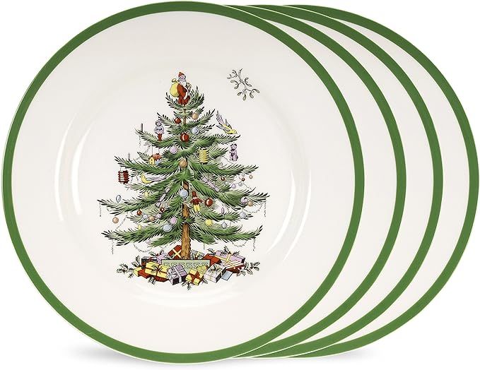 Christmas Tree 8" Salad Plate (Set of 4) | Amazon (US)