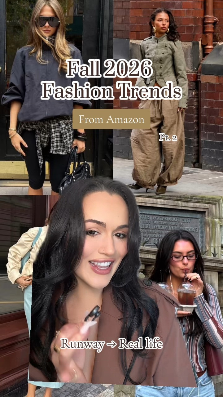 Fall 2026 fashion trends From Amazon 
Pt. 2 🤎
What to wear this Fall, what's in, trending, & how to style