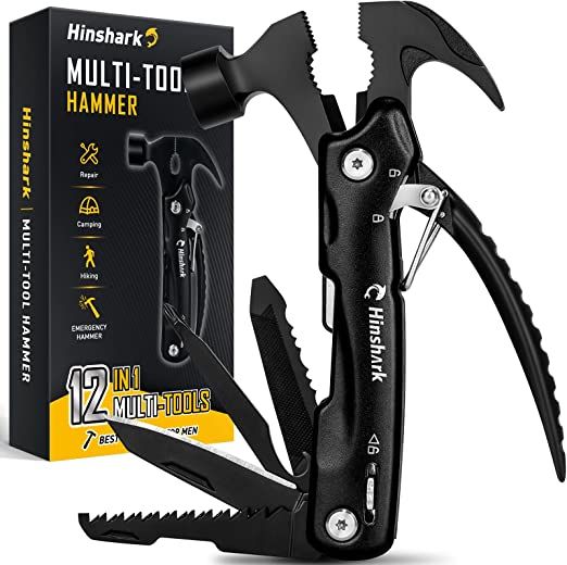 Hinshark Father's Day Gifts from Daughter, Hammer Multitool, Dad Gifts from Wife, Son, Birthday G... | Amazon (US)