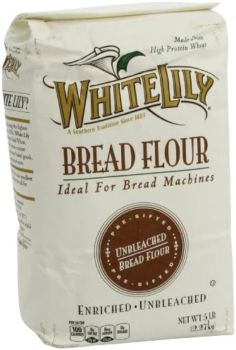 White Lily Unbleached Bread Flour, 5 Pound | Amazon (US)
