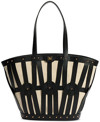 Bay Extra Large Dye Cut Leather Tote Bag | Macy's