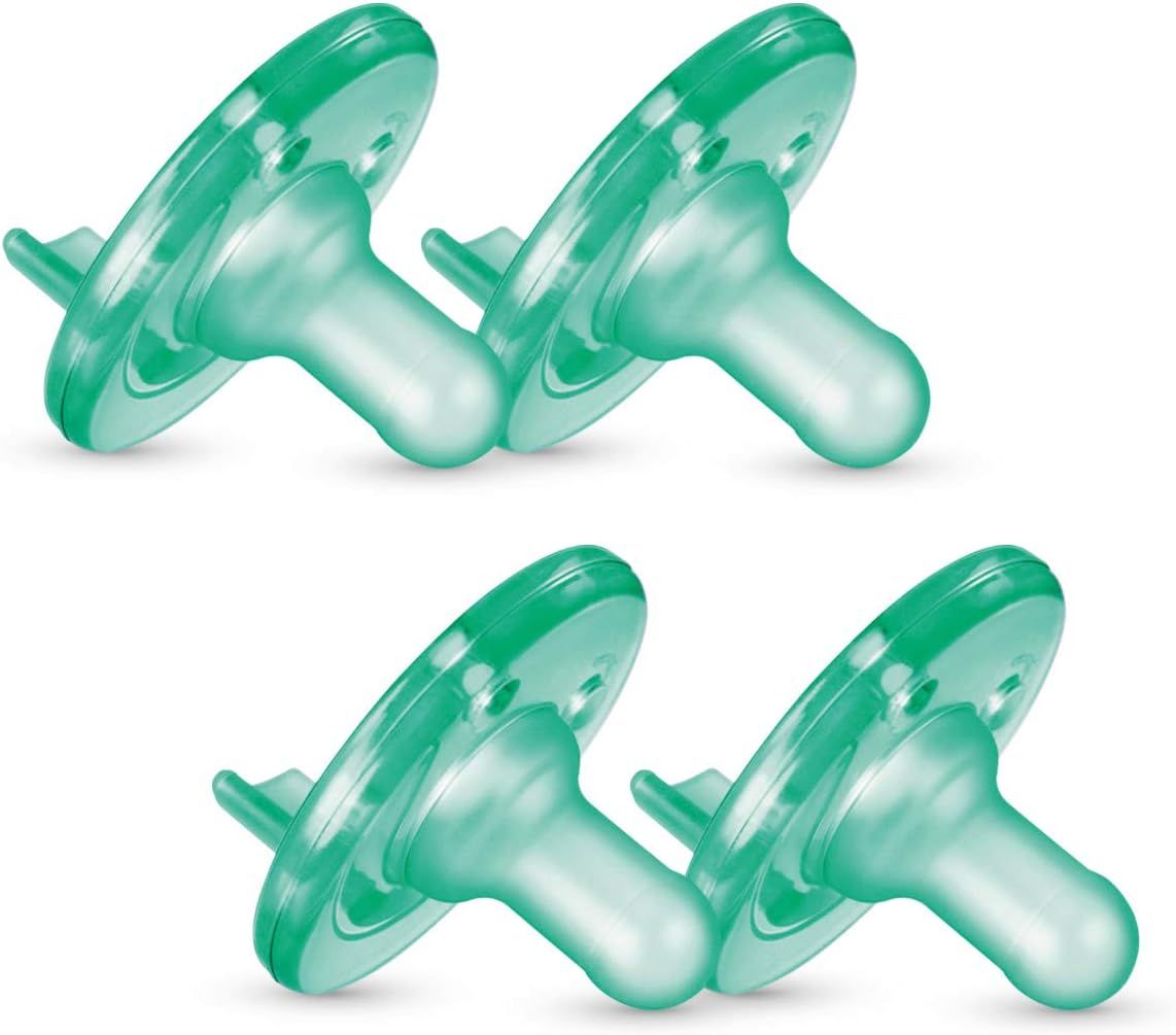 Philips Avent Soothie Pacifier, Green, 0-3 Months, 4 Pack | Amazon (US)