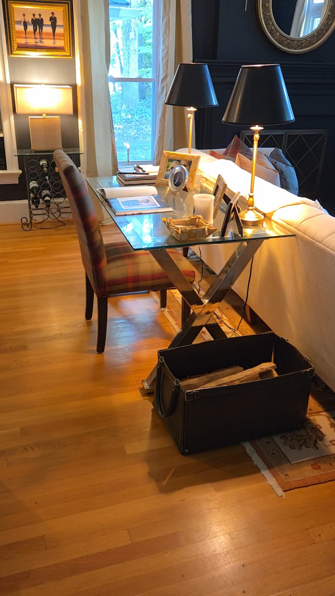 Just because something is marketed as a magazine holder doesn't mean it can't be your fire log holder etc. Don't be afraid to repurpose follow for more educational/design tips and tricks

#LTKHome #LTKOver40 #LTKPets