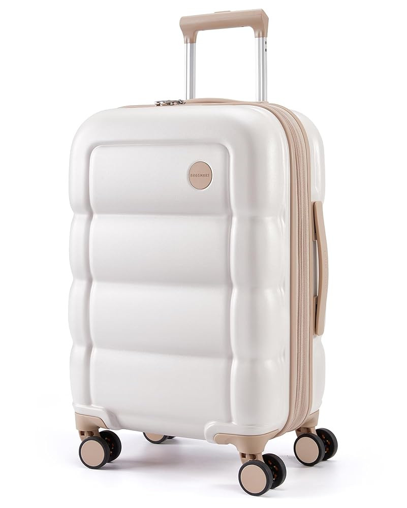 BAGSMART Carry on Luggage with Spinner Wheels, 22x14x9 Carry On Luggage Airline Approved With TSA... | Amazon (US)