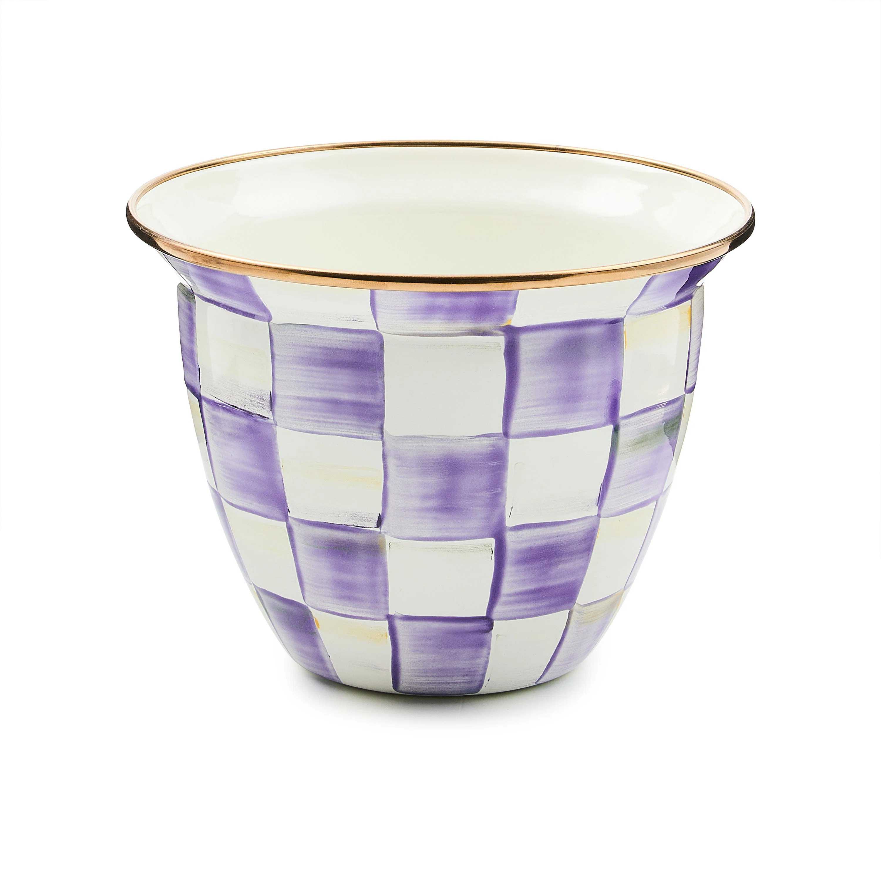 Violet Check Large Flower Pot | Wayfair North America