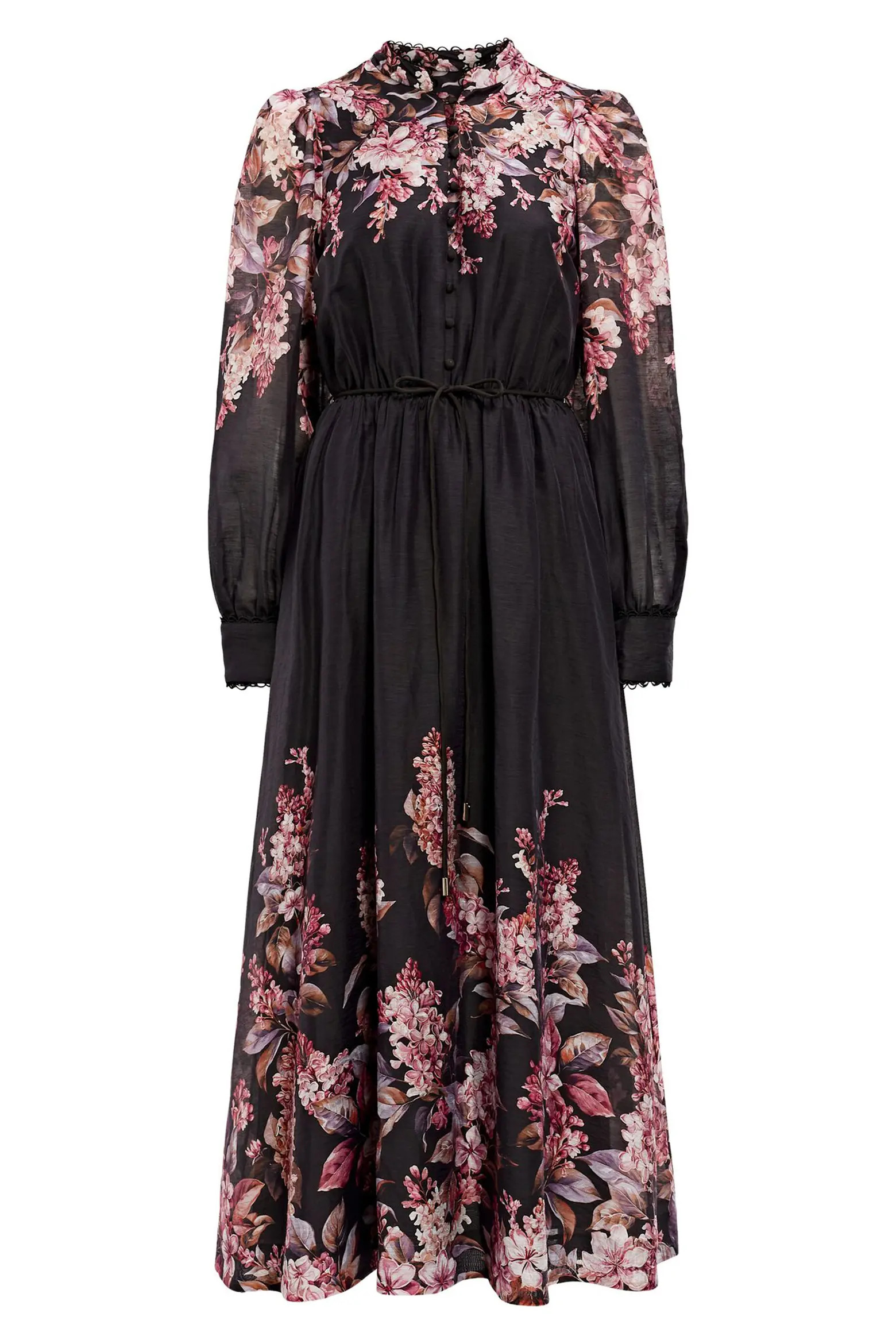 Courtney Floral Long Sleeve Midi Dress (Women) | Nordstrom | Nordstrom