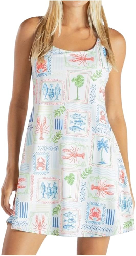 Simply Southern Women's UPF Tank Dress with Inner Shelf Bra, Interior Shorts with Pockets, UPF 50 Sun Protection | Amazon (US)
