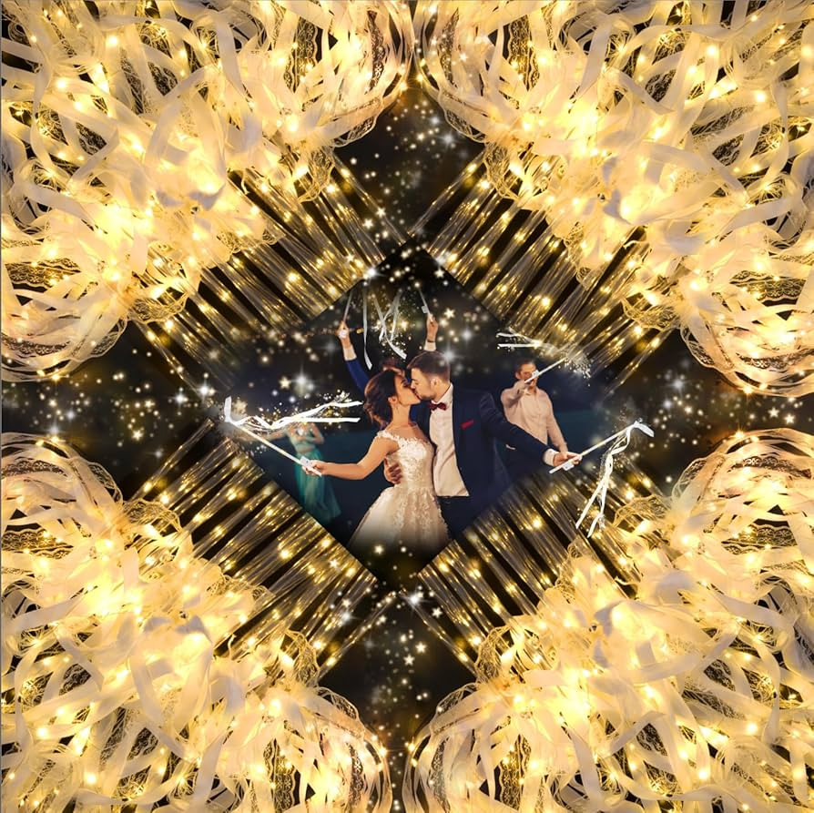 68PCS light up wands for wedding, Wedding Wands Streamers with 3 Colorful Flashing Modes, Fairy W... | Amazon (US)