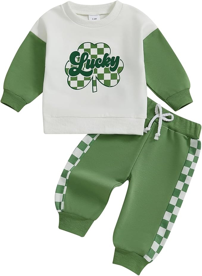 BemeyourBBs Toddler Baby Boy Fall Winter Clothes Funny Letter Long Sleeve Sweatshirt and Pants Se... | Amazon (US)