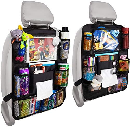 Update Version 2 Pack Car Backseat Organizer Foldable Car Seat Back Protectors with Touch Screen Tab | Amazon (US)
