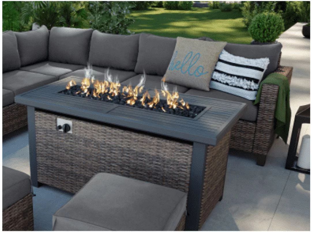 Better Homes & Gardens 50 inch Brookbury Gas Burning Steel Fire Pit Table | Walmart (US)