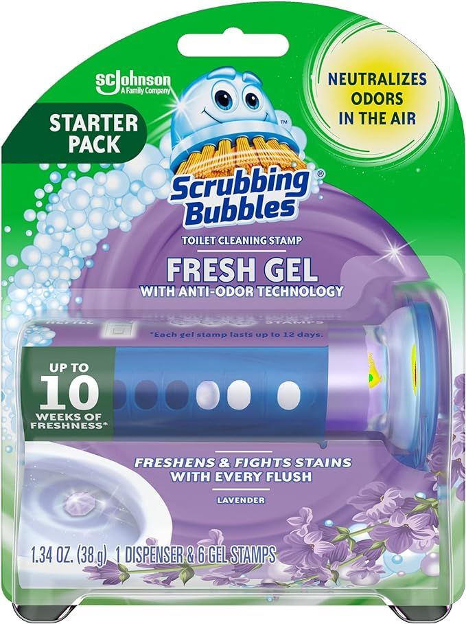 Scrubbing Bubbles Fresh Gel Toilet Bowl Cleaning Stamps, Gel Cleaner, Helps Prevent Limescale and... | Amazon (US)