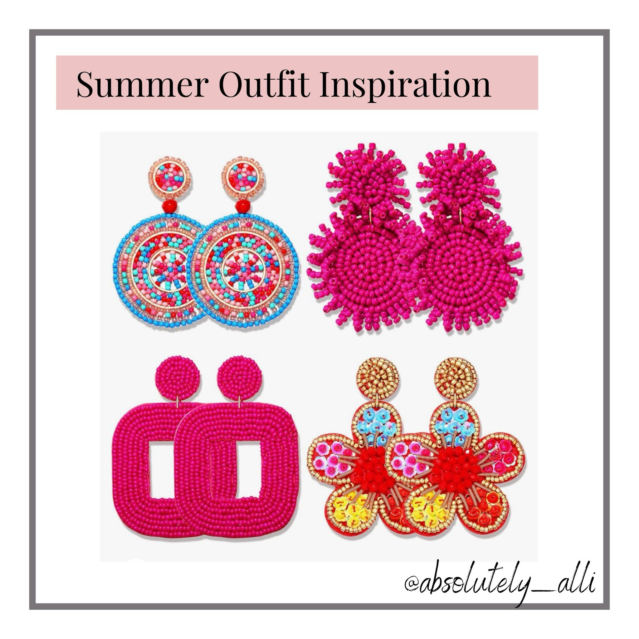Earrings | jewelry | eye candy | ear candy | colorful earrings | affordable earrings 

#LTKStyleTip #LTKFindsUnder50 #LTKSummerSales