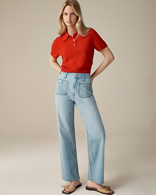 Sailor slim wide-leg jean in Clear Skies wash | J. Crew US