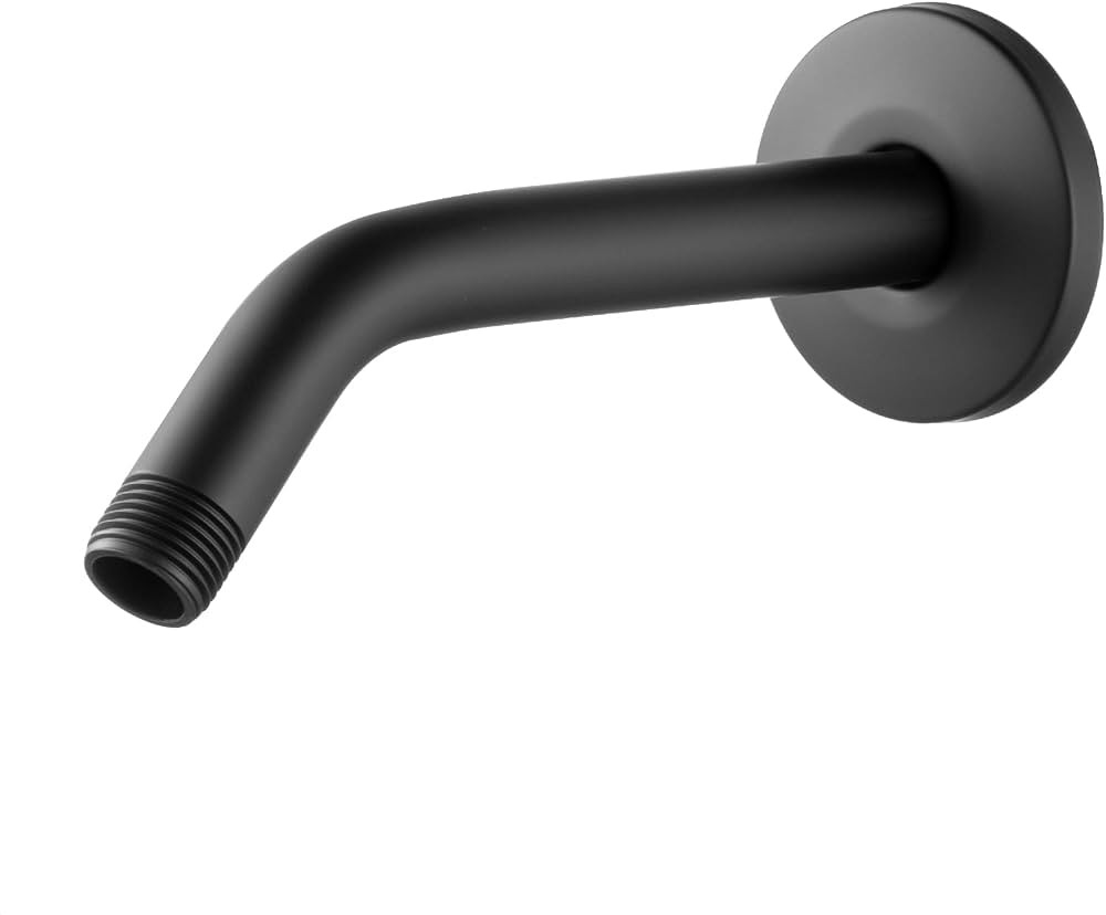 OFFO Shower Arm with Flange, 6 in Wall Mount Replacement Angle Shower Head Arm Wall-Mounted For F... | Amazon (US)