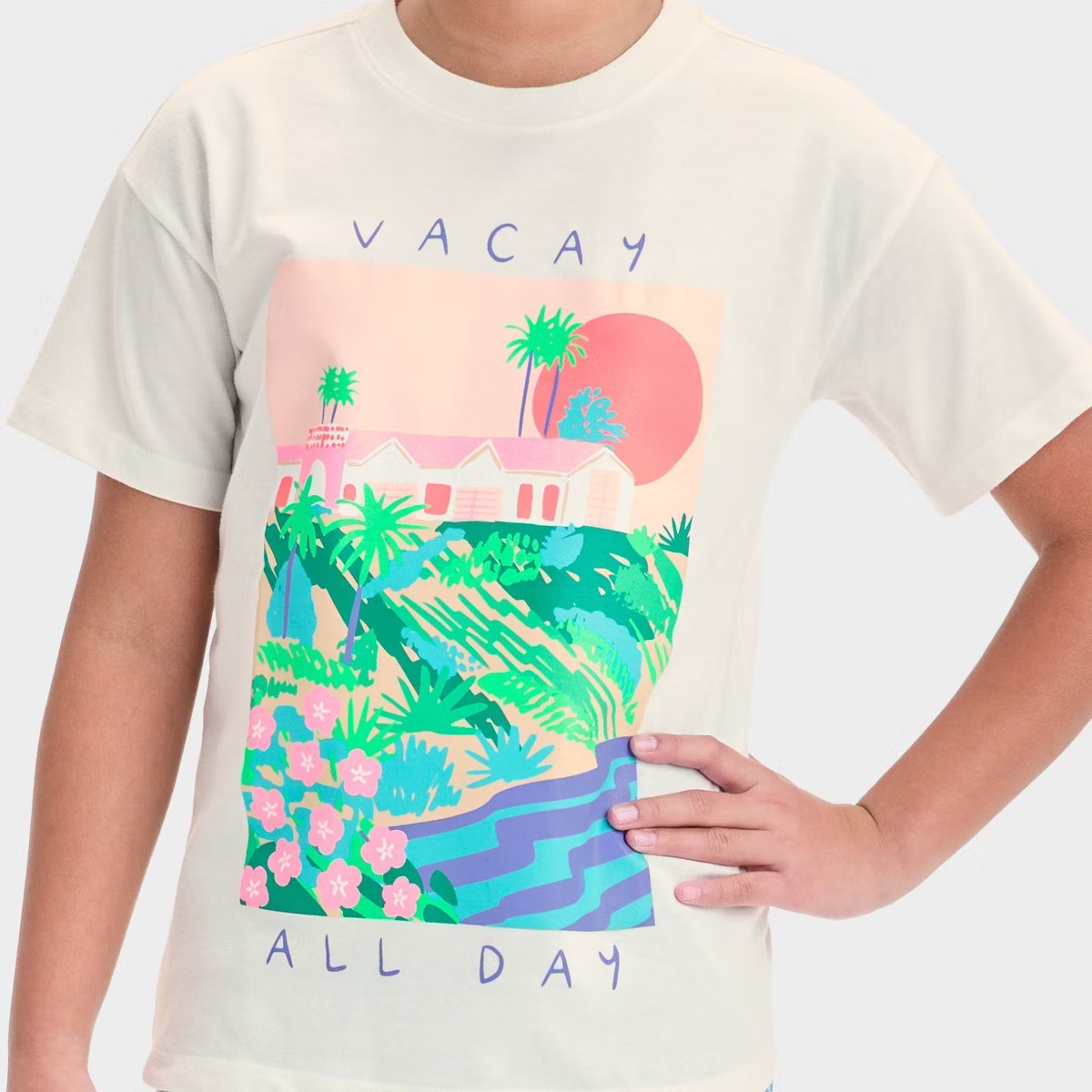 Girls' Short Sleeve Oversized Graphic T-Shirt - Cat & Jack™ | Target