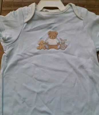 Vintage Carter's Bear Bunny Puppy Shirt 3-6 Months Medium Blue NWT  | eBay | eBay US