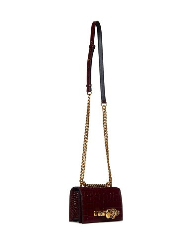 ALEXANDER MCQUEEN  | Borsa A Spalla Bordeaux Donna | YOOX | YOOX IT